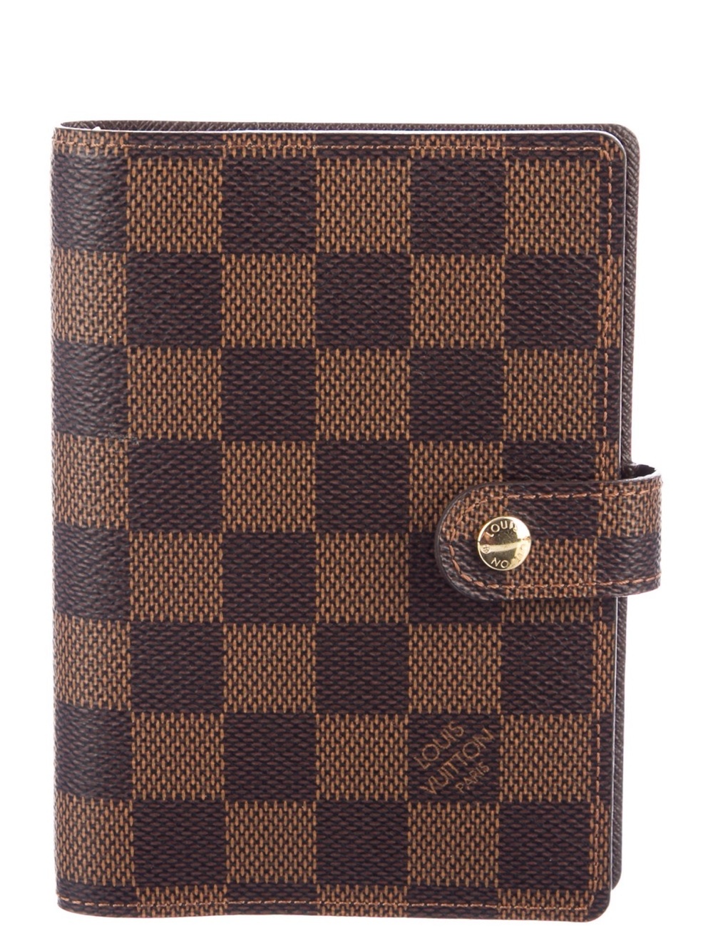 Louis Vuitton Brown Damier Ebene Check Small Agenda Cover